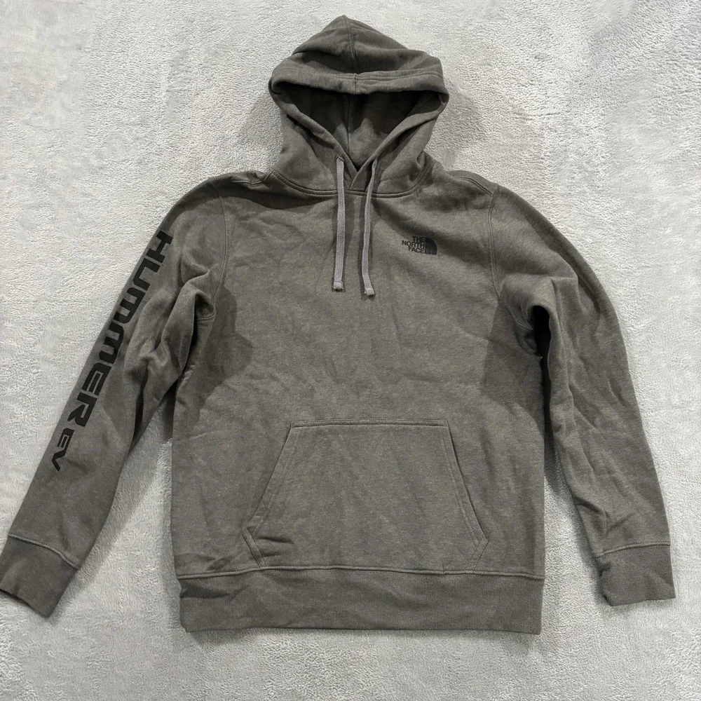 The North Face Hoodie Men's M Gray Sweatshirt Pullover Logo Fleece Gorpcore
